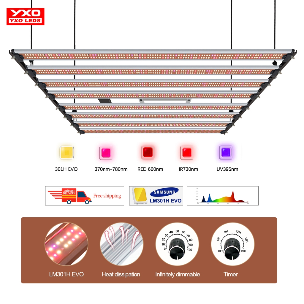 1000W ไฟปลูก SamsungLM301H EVO 650W LED Grow Light Bar UV IR เปิด/ปิด สำหรับดอกไม้ในร่มเต็นท์ Plant Growth Phyto โคมไฟ ราคา ถูกที่สุด ดีลบีเคเค