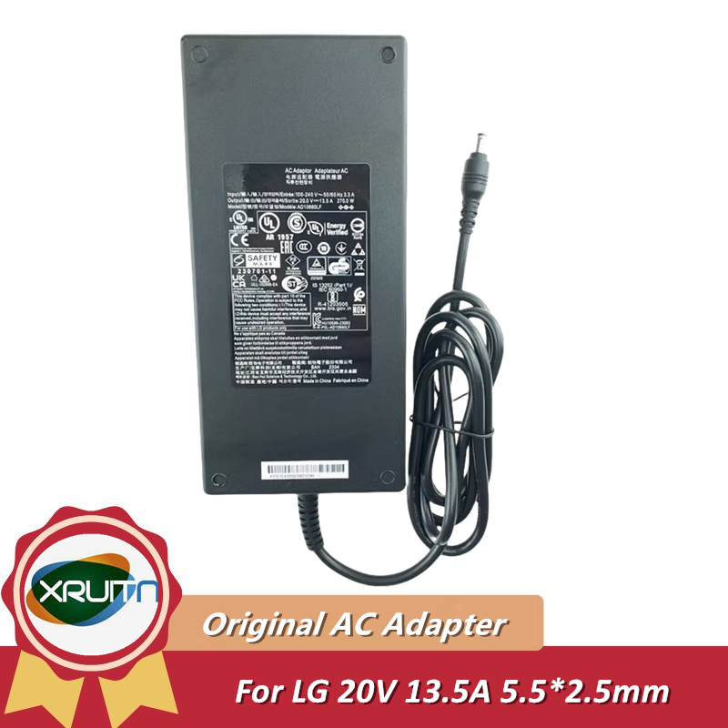 ใหม่ Original 20V 13.5A 270W 5.5 มม.* 2.5 มม.อะแดปเตอร์ AC AD10660LF สําหรับ LG 45GS95QE Ultragear O