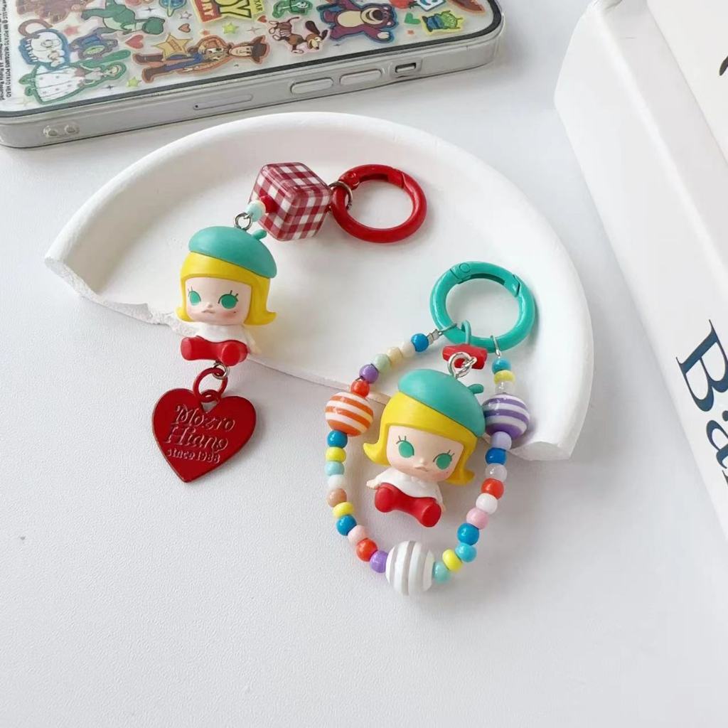 การ์ตูนสร้างสรรค์ใหม่ * ฟอง * ฟอง * มี.ค * พิเศษ * มอลลี่ สีลูกกวาดเรซิ่นลูกปัดโซ่โทรศัพท์มือถือพวงกุญแจแหวนกระเป๋าแขวน