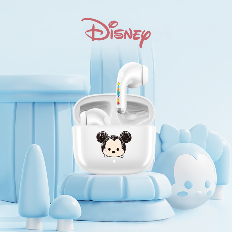 Disney F6 ชุดหูฟังบลูทูธไร้สาย Comfortably ลดการโทรกันน้ําสําหรับ Android IOS