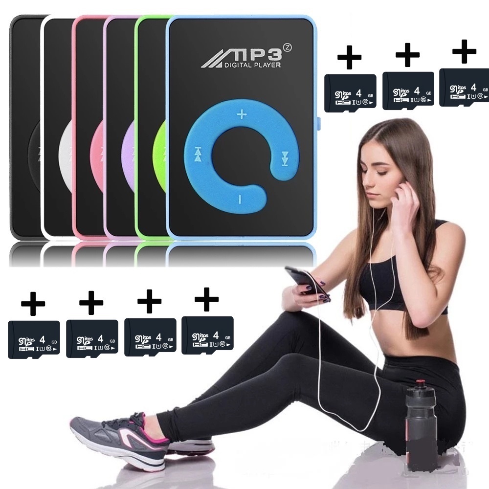 Hqai MP3 + 4G การ์ดหน่วยความจําดิจิตอล Mini MP3 Hi-fi แบบพกพามัลติฟังก์ชั่ USB 2.0 USB Multi-สีเครื่องเล่นเพลง As ของขวัญสําหรับสํานักงานนักเรียน Study Music Play