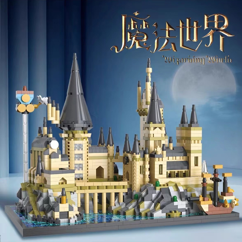 บล็อกตัวต่อ Hogwarts Magic Castle คอลเลกชันสําหรับนักงานอดิเรกของขวัญสําหรับเด็กชายและเด็กหญิง (2743PCS)