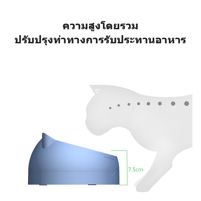 ชามแมว ชามหมา ชามใส่อาหารสำหรับสัตว์เลี้ยง ทำความสะอาดง่าย