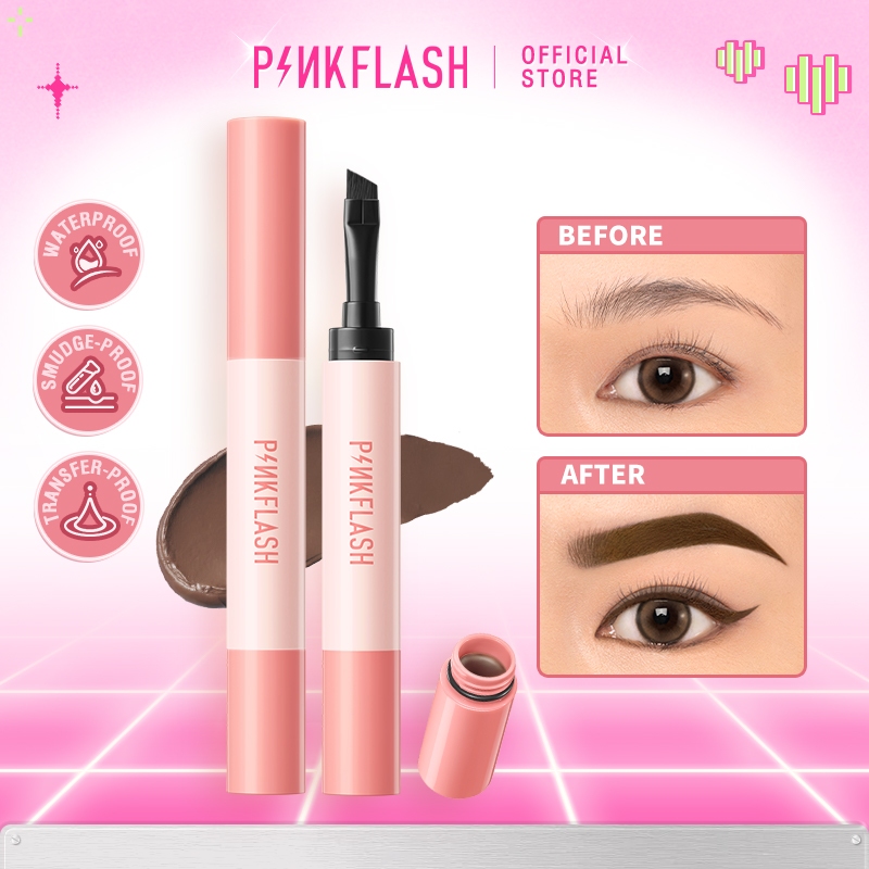 Pinkflash ColorStay ครีมโพเมดเขียนคิ้ว กันน้ํา ติดทนนาน นุ่มลื่น แห้งเร็ว