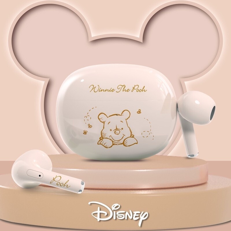 Disney Q2 หูฟังบลูทูธหูฟังไร ้ สาย TWS สเตอริโอกันน ้ ําสมาร ์ ทตัดเสียงรบกวนสําหรับ Android iOS Bluetooth 5.1