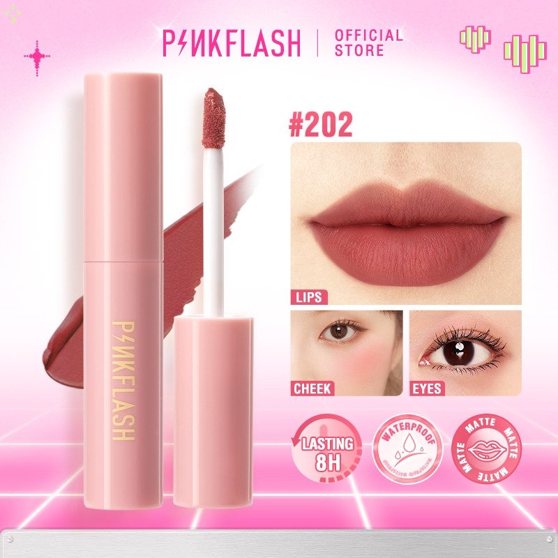 ซื้อ Pinkflash Kiss Air Matte ลิปสติกเนื้อเหลว กันน้ำ ติดทนนาน