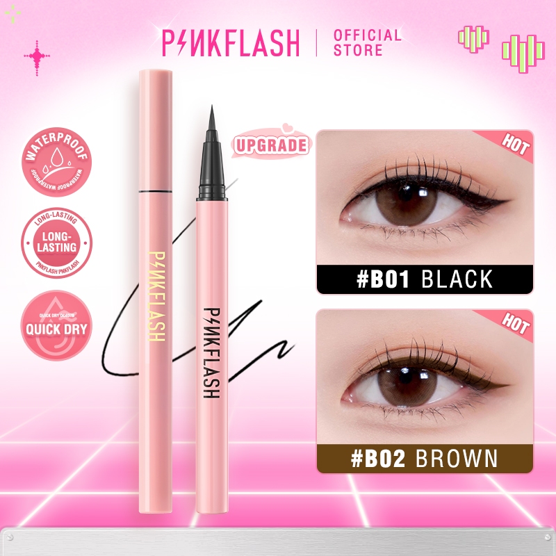Pinkflash Ohmyline อายไลเนอร์ สีดํา กันน้ำ ติดทนนาน