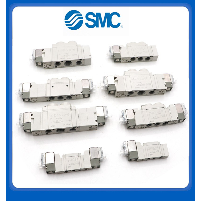 SMC ประเภทโซลินอยด์วาล์ว SY7120/7220/7320-5DZD-02/-5D/-5DZ/-4DD/C8/C10/DC12V/DC24V/AC110V/AC220V