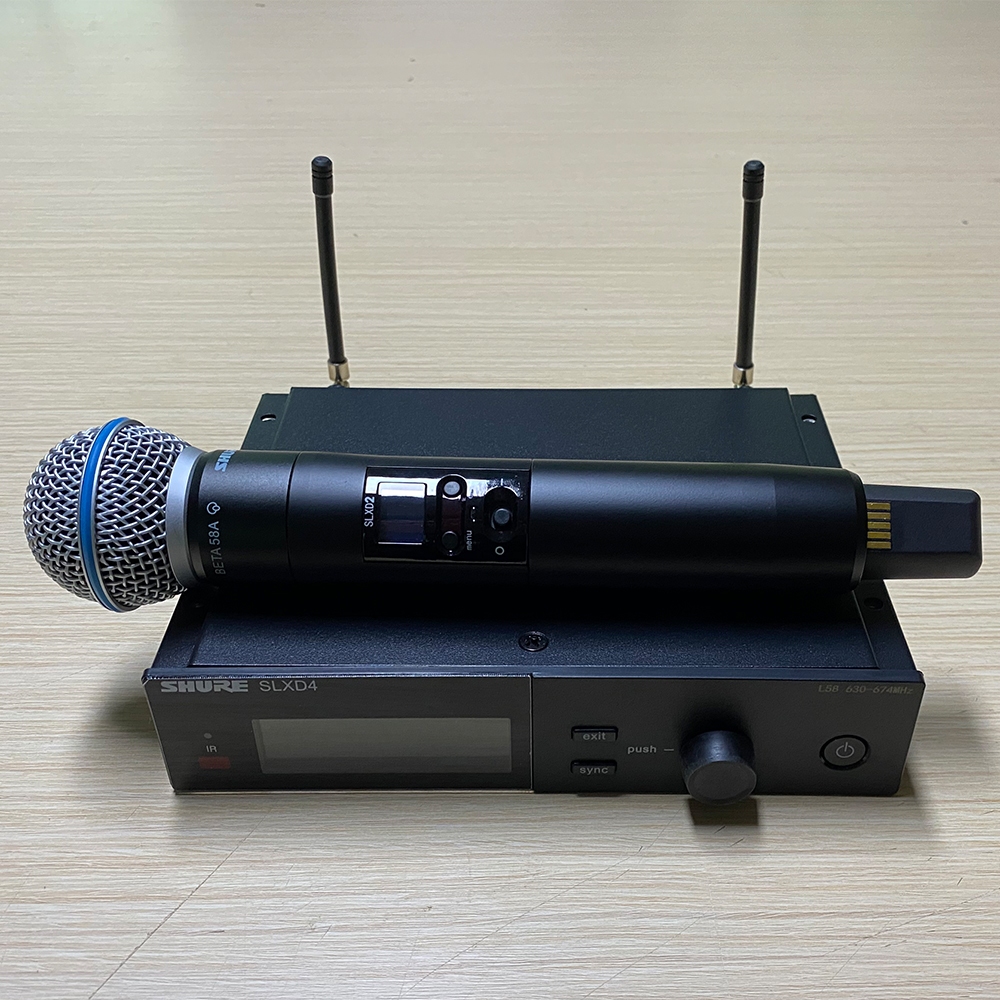 Shure SLXD4 BETA58A ไมโครโฟนไร ้ สายระดับมืออาชีพ SLXD24/B58 ระบบไร ้ สายระดับไฮเอนด ์