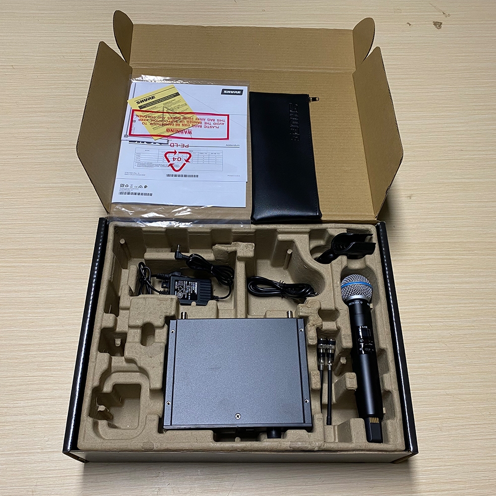 Shure SLXD4 BETA58A ไมโครโฟนไร ้ สายระดับมืออาชีพ SLXD24/B58 ระบบไร ้ สายระดับไฮเอนด ์