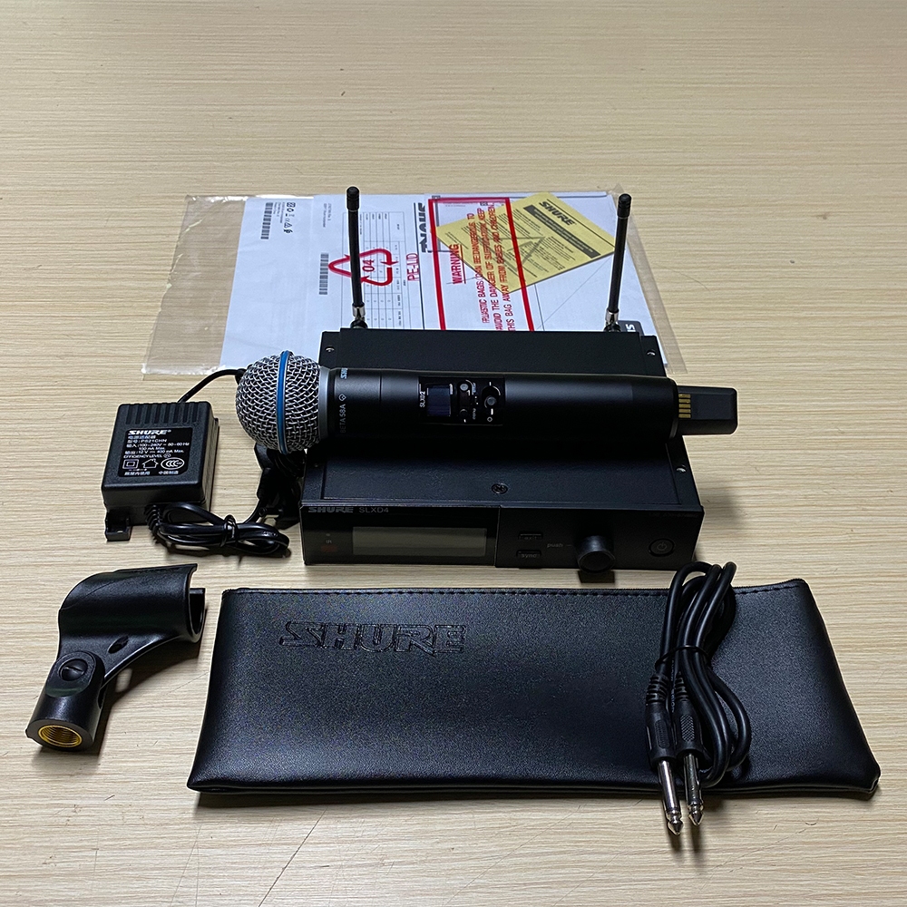 Shure SLXD4 BETA58A ไมโครโฟนไร ้ สายระดับมืออาชีพ SLXD24/B58 ระบบไร ้ สายระดับไฮเอนด ์