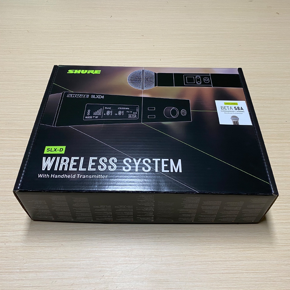 Shure SLXD4 BETA58A ไมโครโฟนไร ้ สายระดับมืออาชีพ SLXD24/B58 ระบบไร ้ สายระดับไฮเอนด ์