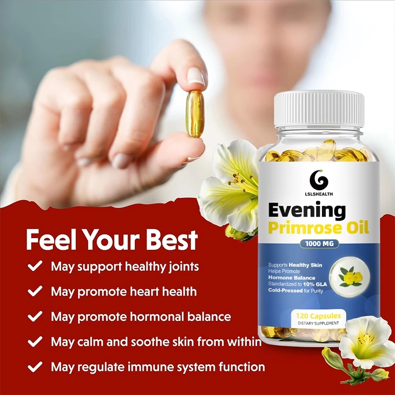 Lshealth Evening Primrose Oil น้ำมันอีฟนิ่งพริมโรส 1000mg บำรุงผิว thumbnail 5