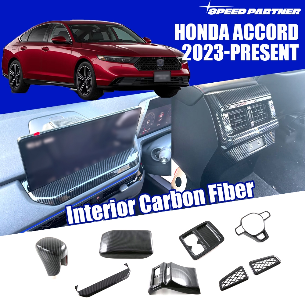 การปรับเปลี่ยนภายใน Honda Accord G11, สวิตซ์กระจกเกียร์, ช่องลม, ตกแต่งภายในด้วยคาร์บอนไฟเบอร์, Accord เจนเนอเรชั่น 11 2023 2024