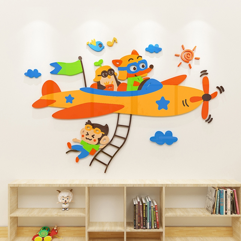 DAORUI เครื่องบินขนาดเล็กการ์ตูน 3D รูปที่ 2