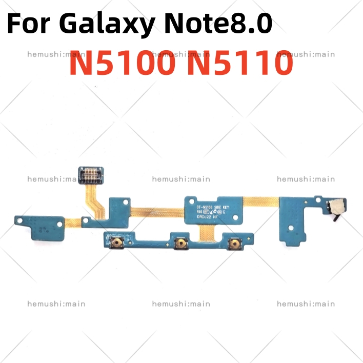 สําหรับ Galaxy Note8.0 N5100 N5110 Power On/Off Volume Button Flex Cable