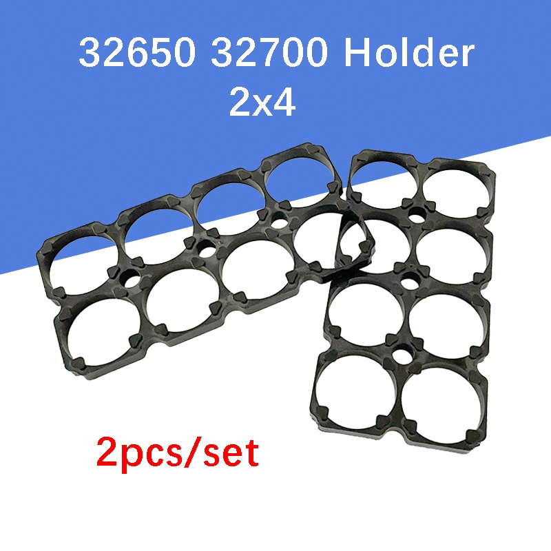 2ชิ้น32650ผู้ถือแบตเตอรี่2x4แบบบูรณาการ32650 32700แบตเตอรี่เซลล์ผู้ถือพลาสติกสําหรับ ทําเอง แบตเตอรี