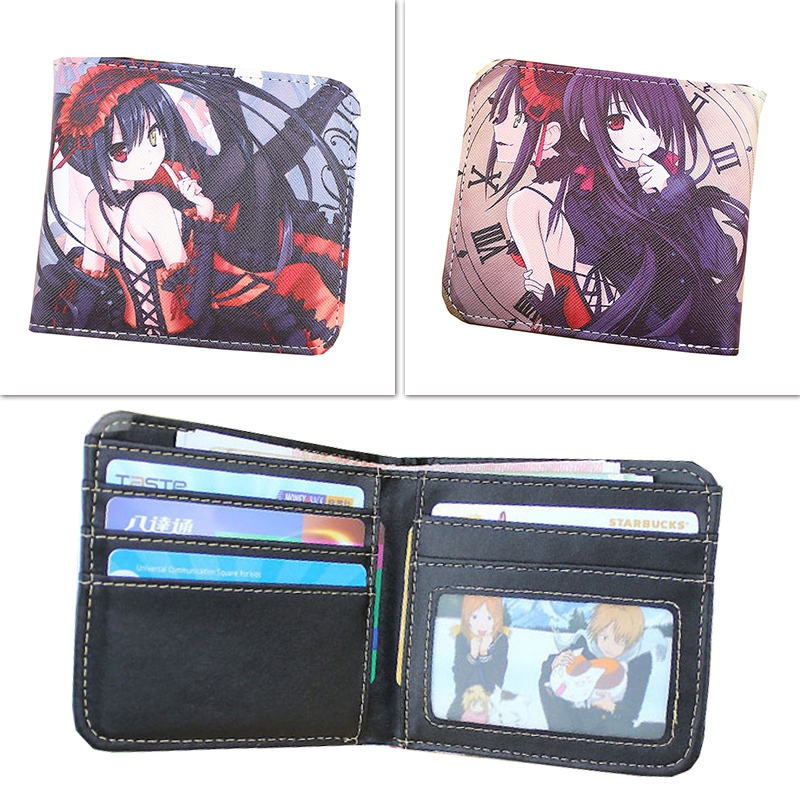 Anime Date A Live Tokisaki Kurumi Short Wallets