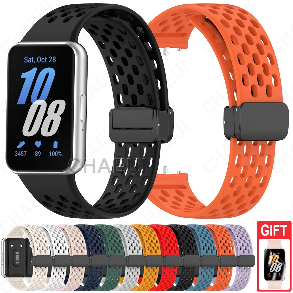 สายซิลิโคนเปลี ่ ยนสร ้ อยข ้ อมือสายนาฬิการะบายอากาศสําหรับ Galaxy Fit 3