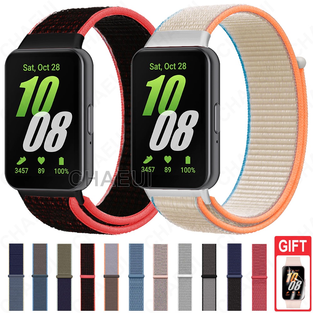 สายไนลอนสร ้ อยข ้ อมือสายนาฬิการะบายอากาศสําหรับ Galaxy Fit 3