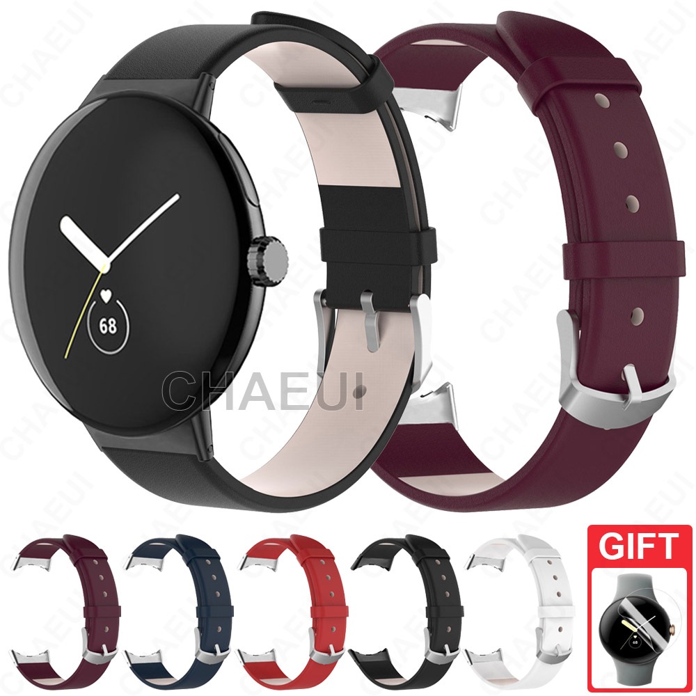อุปกรณ ์ เสริมสร ้ อยข ้ อมือสายหนังสําหรับ Google Pixel Watch 2 / 1