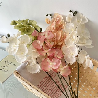 ดอกกล้วยไม้ประดิษฐ์ 8 หัว สําหรับตกแต่งบ้าน งานแต่งงาน