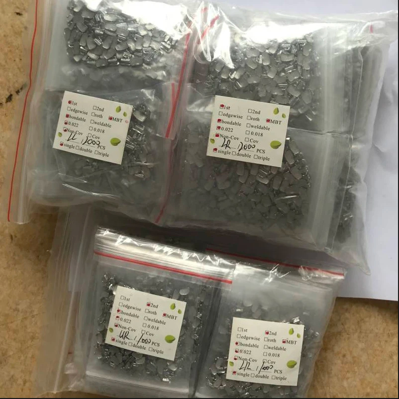 1pack/50pcs buccal tube mesh base UR UL LL LR