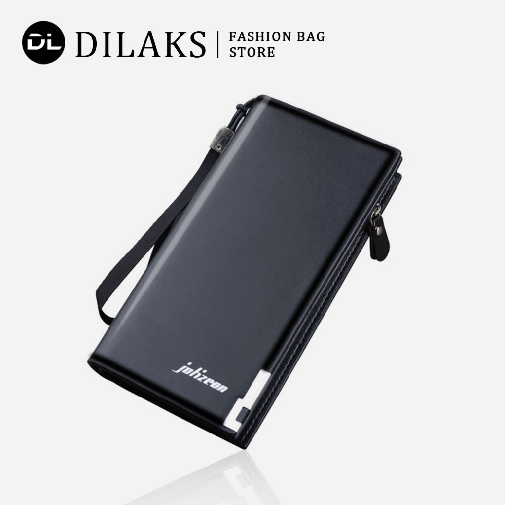 กระเป๋าสตางค์ธุรกิจยาวของผู้ชาย-หนัง ปู่ คุณภาพสูงของขวัญออกแบบอเนกประสงค์คลัทช์ความจุขนาดใหญ่สําหรับแฟน