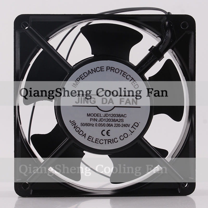 Original JING DA AC220-240V 0.05/0.06A DC EC12CM 120x120x38mm 12038 ปริมาณอากาศสูงอินเวอร ์ เตอร ์ ต