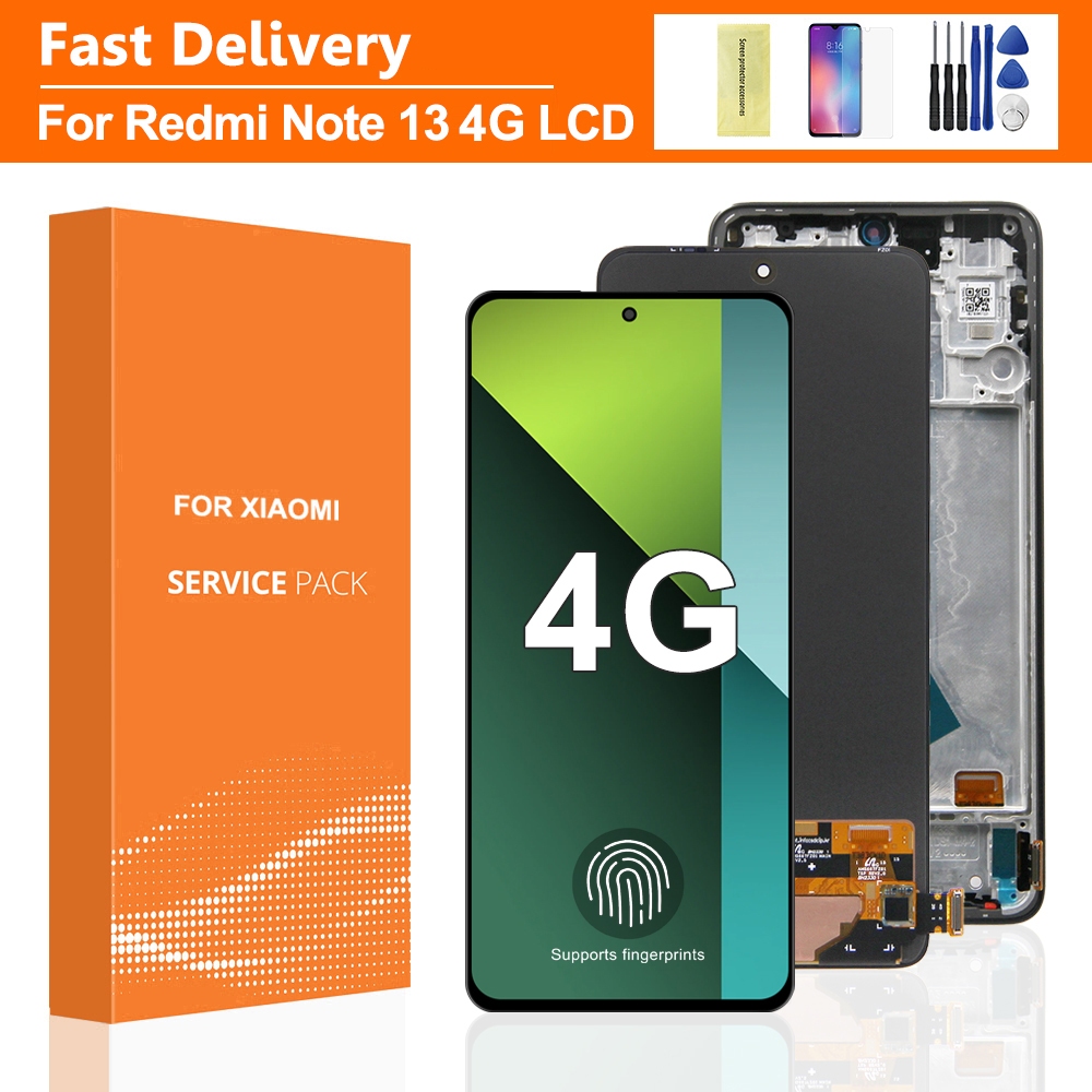 สําหรับ Xiaomi Xiaomi Redmi หมายเหตุ 13 4G LCD Digitizer 23129RAA4G 23124RA7EO จอแสดงผลหน้าจอสัมผัสพ