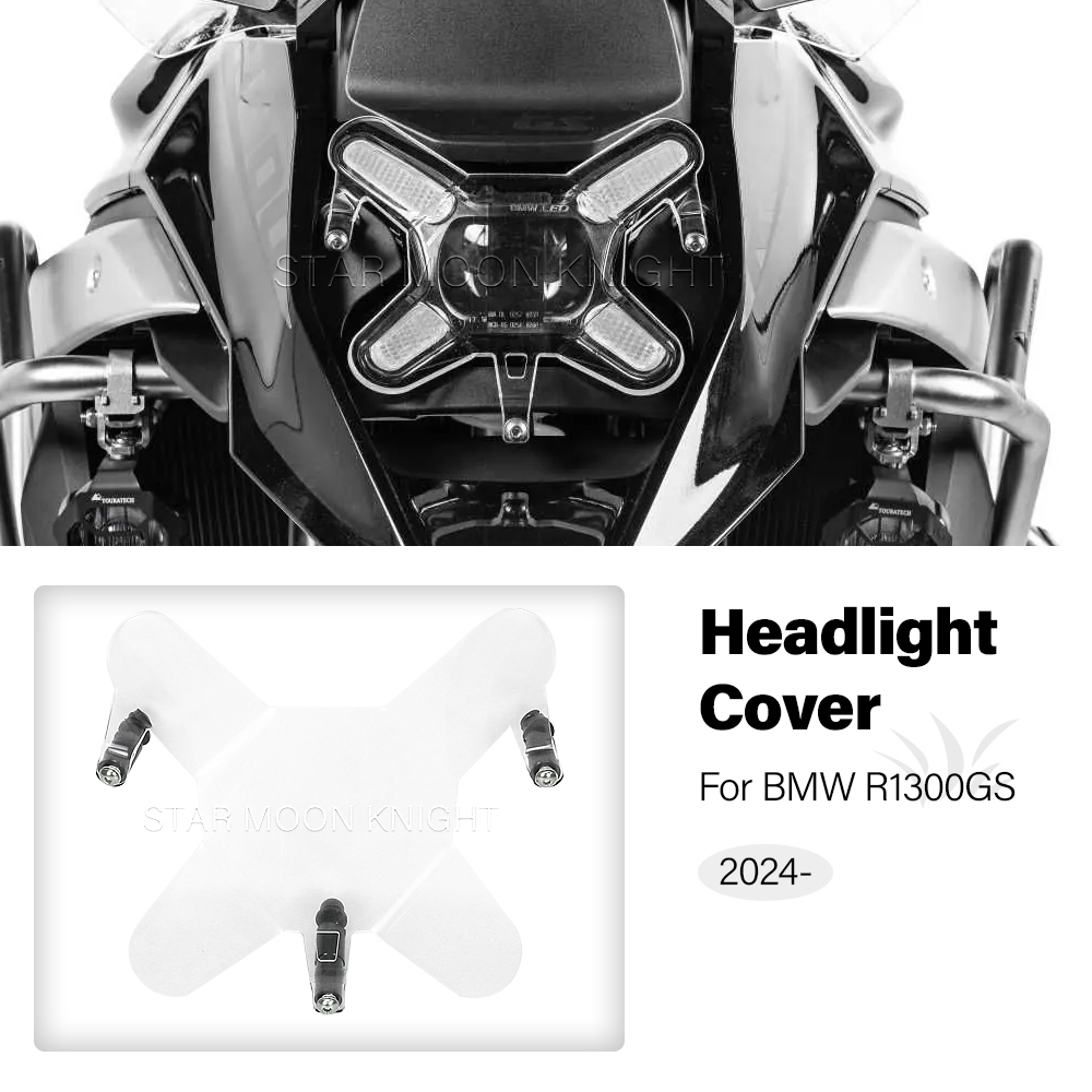 สําหรับ BMW 1300GS R1300GS 1300 R 1300 GS 2024- ไฟหน ้ าอะคริลิค Fairing Quick Release Light Cover Protector