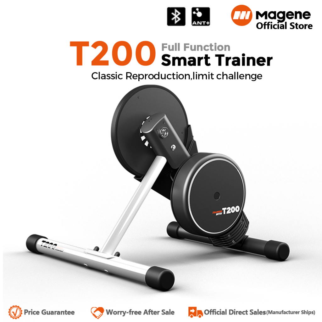 [Official warranty]Magene T200 สมาร์ทไบค์เทรนเนอร์ 1800W เสียงเงียบ สําหรับฝึกขี่จักรยาน