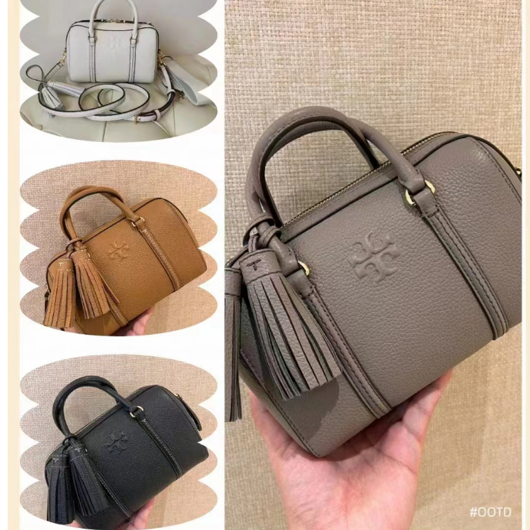 Thea MINI SATCHEL MINI Boston Bag All-Match First Layer Cowhide ความจุขนาดใหญ ่ กระเป ๋ าแฟชั ่ นหญิง TB999999-0511