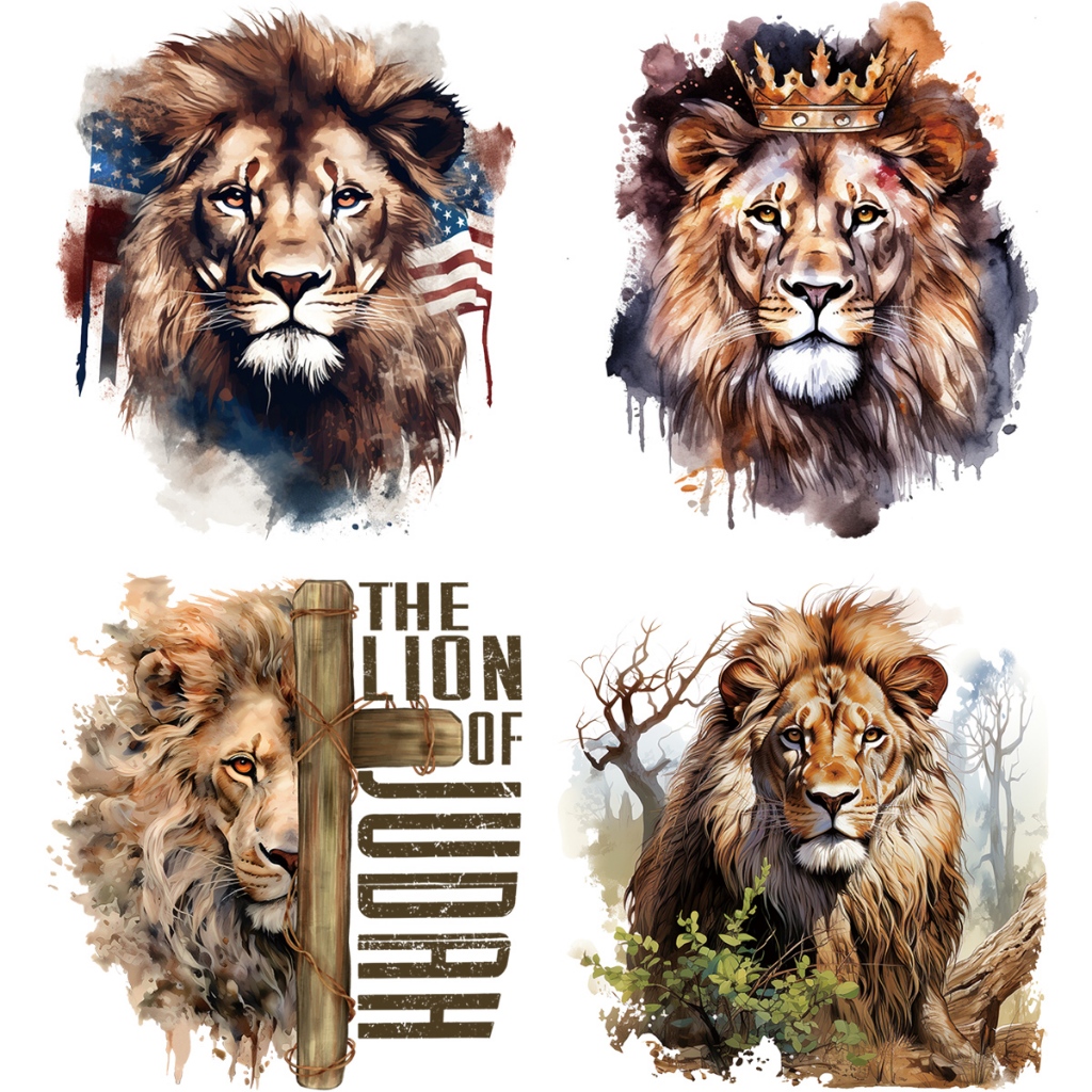 ชนิดของ Lions เสื้อผ้าแพทช์กดความร้อนความร้อน Transfer Hoodies Diy Parches Ropa กางเกงยีนส์เสื้อผ้าสติกเกอร์ความร้อน - กาวแพทช์