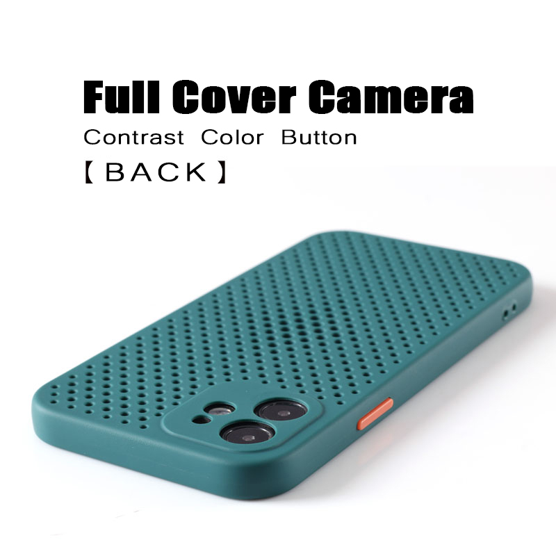 เคสซิลิโคนอ่อนนุ่มตาข่ายระบายอากาศกระจายความร้อนเคสโทรศัพท์ต้องมีสําหรับฤดูร้อนเหมาะสําหรับiphone 15 14 13 12 11 Pro Max 7 8 Plus X XS XRกันกระแทกฝาครอบ ราคา ถูกที่สุด ดีลบีเคเค แกลเลอรีภาพที่ 4