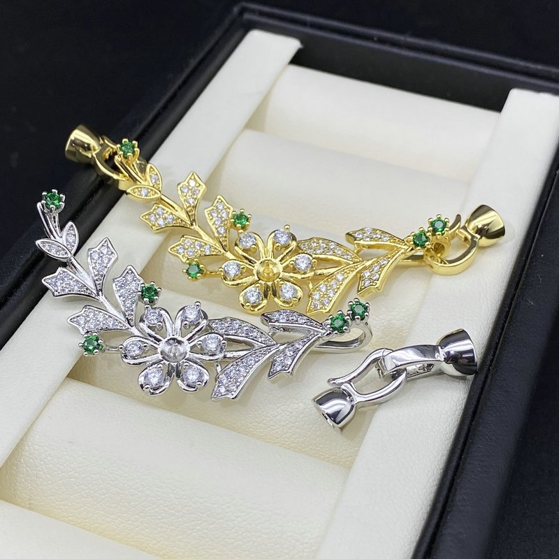 มุกสร้อยคอหัวเข็มขัดทําเองแฮนด์เมดหยกหัวเข็มขัดหัวการเชื่อมต่อหัวเข็มขัดใบหัวเข็มขัดหัวบัตร