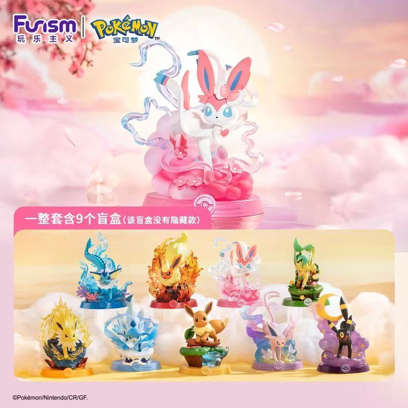 Aqzf ตัวเลือกของแท้ Playism Adventure Bar Eevee รูปชุด Lets Go รุ่นที่สอง Fairy Sun Moon คอลเลกชันตุ