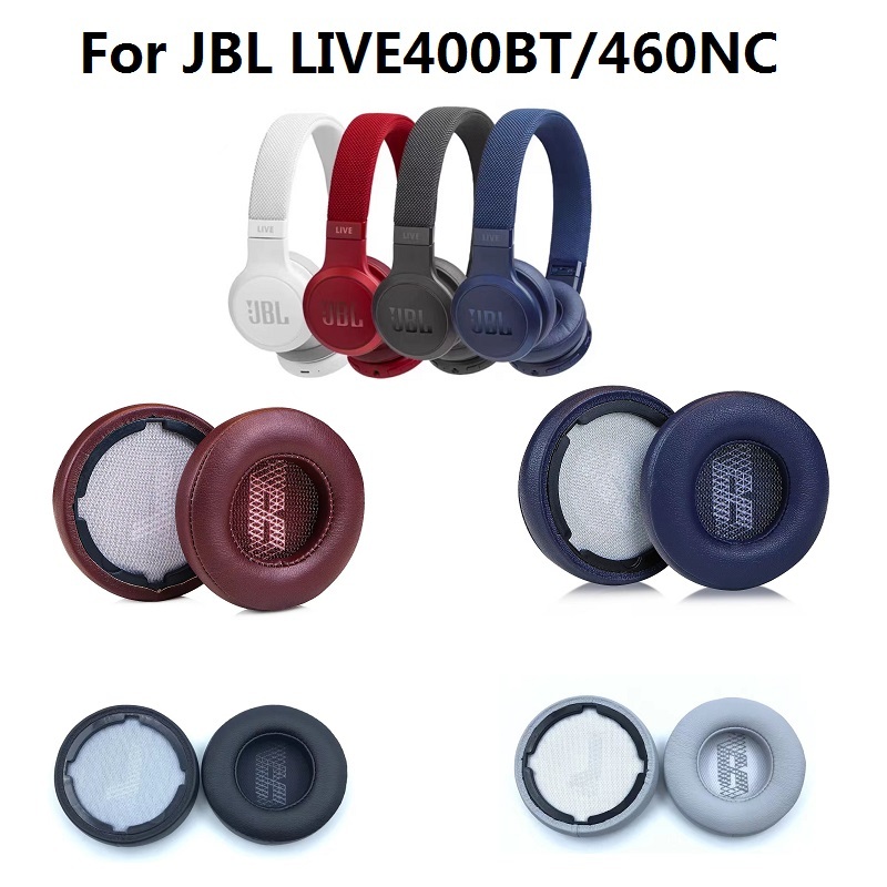แผ ่ นรองหูสําหรับ JBL LIVE400BT 460NC หูฟังเปลี ่ ยน Live 400BT/460NC หูครอบคลุม Earmuffs หมอนหู