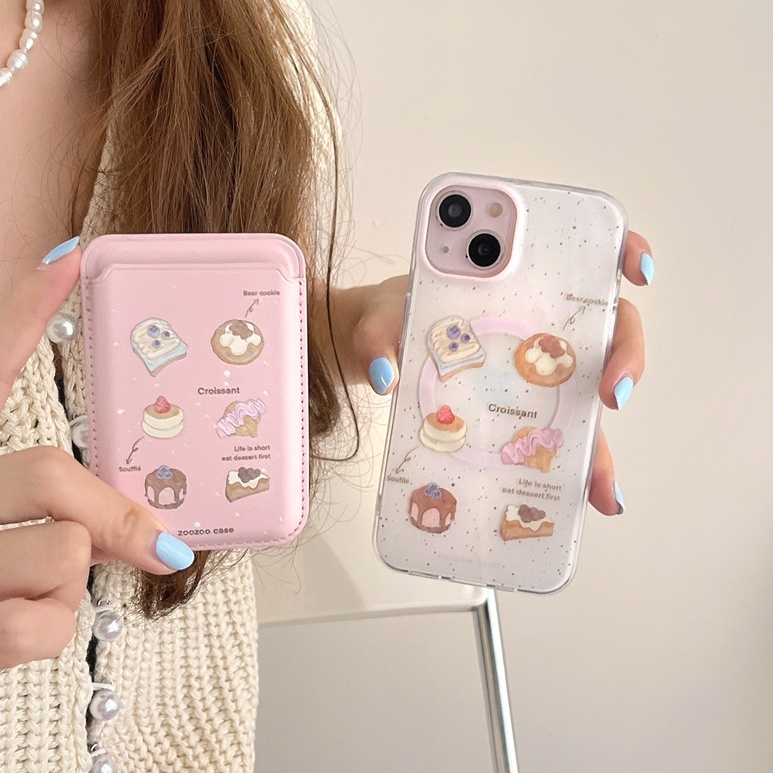 สําหรับiphone case 16 Pro Max 15 Pro Max 14 Pro Max 13 Pro Max 12 Pro Max strong magnetic IMDการ์ตูนรูปแบบโทรศัพท์มือถือ