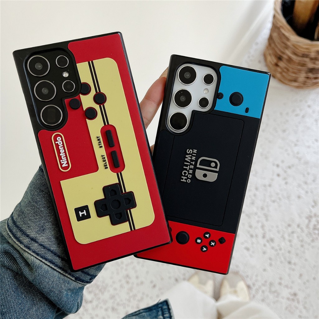 แฟชั่น รูปแบบของนินเทนโด ซองโทรศัพท์ Samsung Galaxy S25 Ultra S25 S24 FE S24 Ultra S24 Plus S24 S23 Ultra S23 Plus S23 S22Ultra S22Plus S22 S21FE S20FE A52 A52S A53 A54 A55 A34 A23 5G Case เคสโทรศัพท์ใหม่ PC ป้องกันการตก เคสมือถือซัมซุง