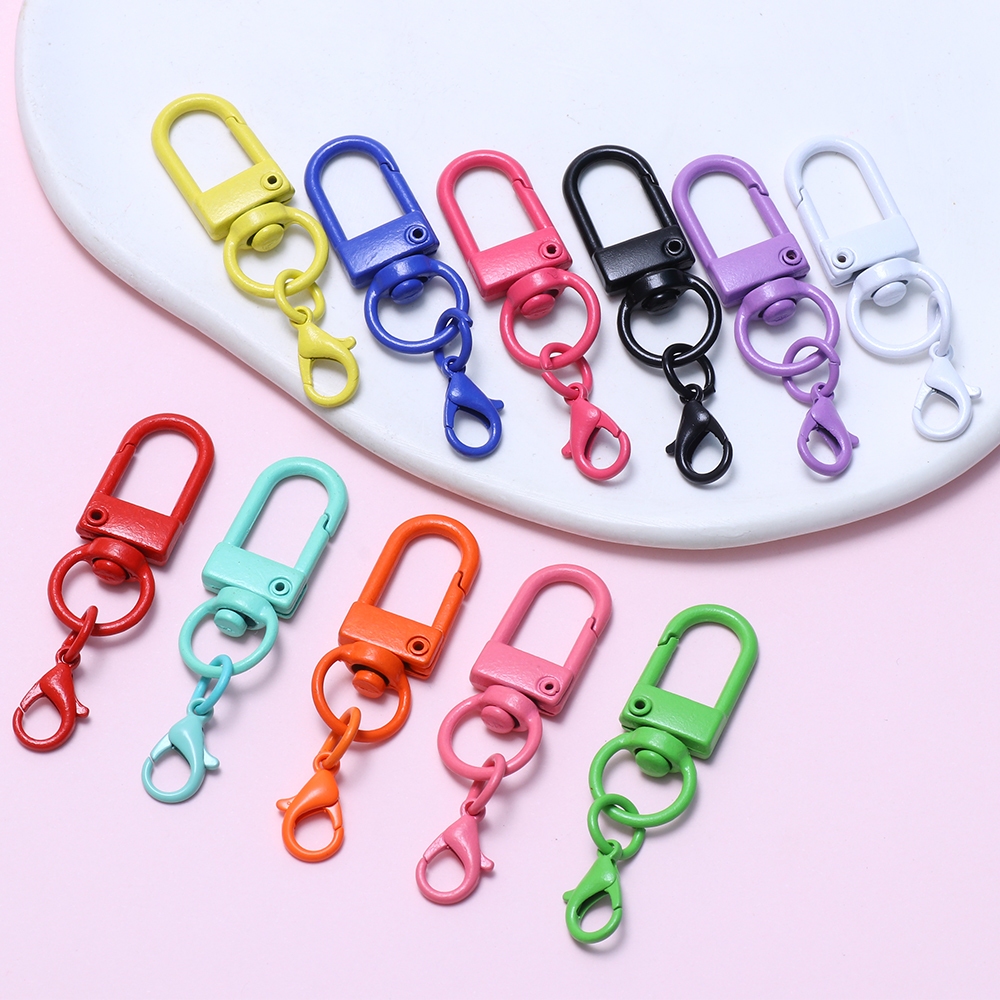 ซื้อ 1pcs พวงกุญแจโลหะแยกแหวน Keyfob Charm พวงกุญแจกุ ้ งก ้ ามกรามสําหรับพวงกุญแจจี ้ DIY เครื ่ องประดับทําอุปกรณ ์ เสริม