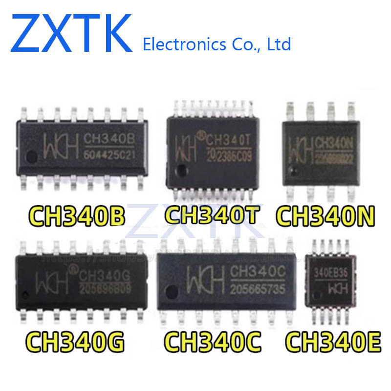 1 ชิ้น/ล็อต CH series ชิป USB CH340C CH340G CH340E CH340N CH340K CH341A CH341T CH440G CH552T CH554T 
