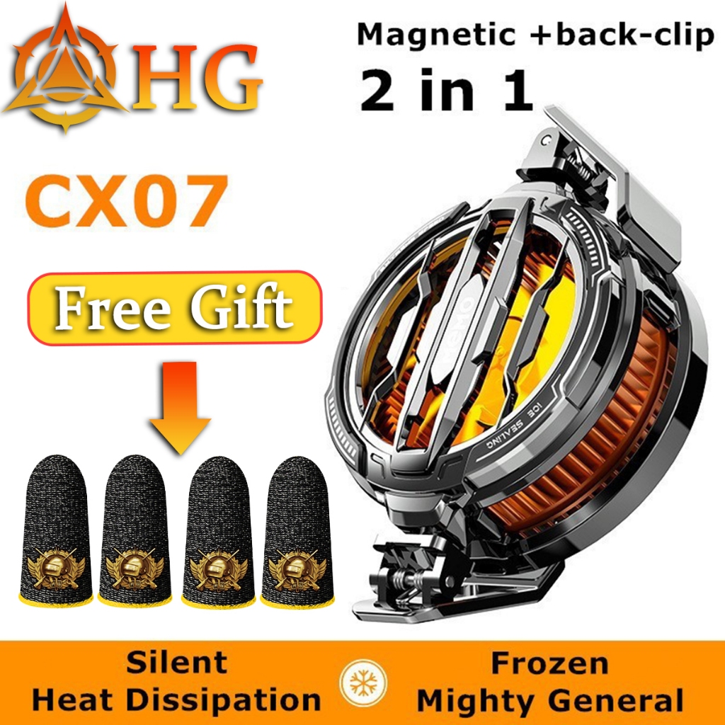 Hg Phone พัดลมระบายความร้อน โทรศัพท์ Magnetic Cooler สําหรับแท็บเล็ตโดยเฉพาะพร้อมแล็ปท็อป Stand หม้อน้ํา CX07