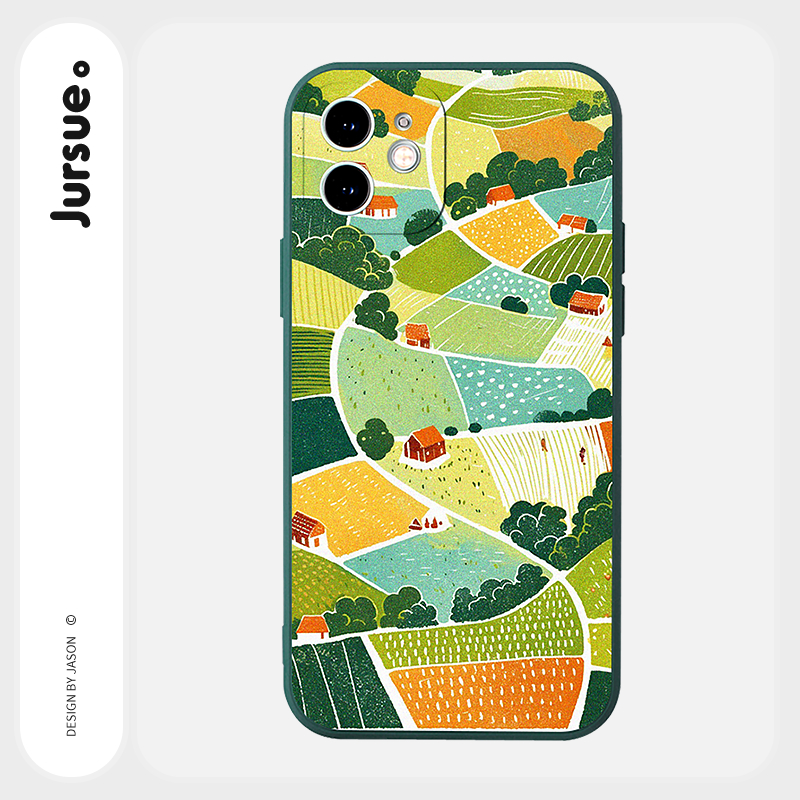 JURSUE เคสไอโฟน เคสซิลิโคนนุ่มกันกระแทกน่ารักตลก เคสโทรศัพท์  for iPhone 16 15 14 13 12 11 Pro Max S