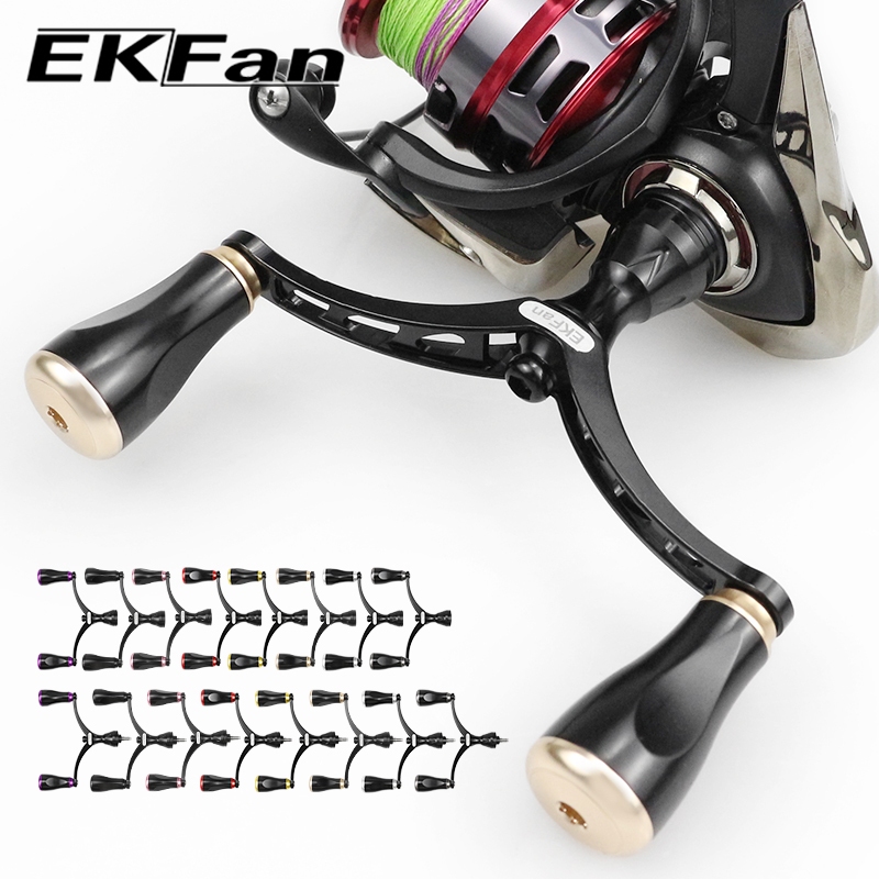 EKfan 105 มม.CNC อลูมิเนียม Spinning Fishing Reel สําหรับ shimano daiwa สกรูประเภท Power Handle ตกปลาสําหรับปลาหมึก Handle Lure Reel Handle DIY อุปกรณ์เสริม