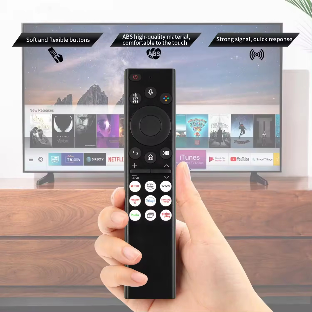 Samsung ใหม่ URC01910F สําหรับ Samsung สมาร์ทบลูทูธทีวีรีโมทคอนโทรล Netflix Q60T BN59-01385B BN59-01