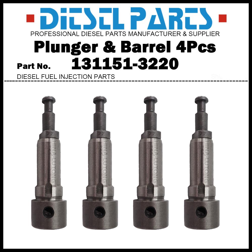 4 ชิ้นปั๊มฉีดองค์ประกอบ Plunger A44 Plunger และชุดประกอบบาร์เรล 131151-3220 9413610030 สําหรับ ISUZU