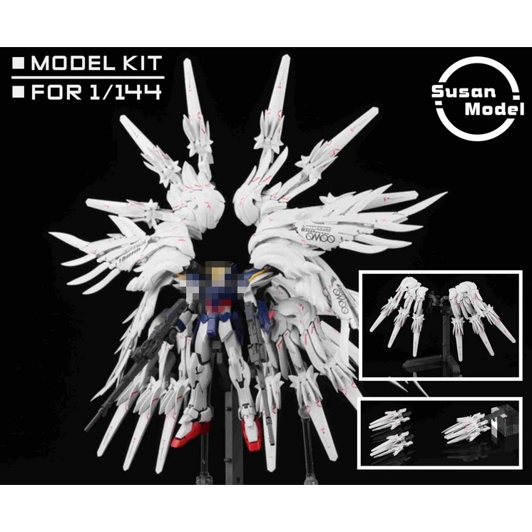 Susan 1/144 SNOW WHITE สําหรับ WING Zero RG HG FAG WING FEATHER