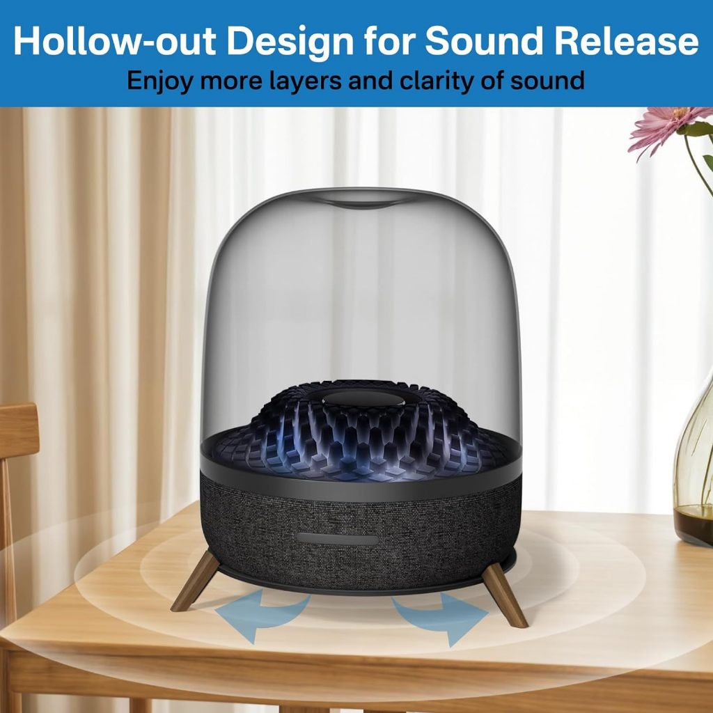 ขาตั้งฐานเดสก์ท็อปสําหรับ Harman Kardon Aura Studio 3/4 SoundSticks 4 Shock Absorption Desktop Glass ลําโพงขาตั้งดูดซับแรงกระแทก