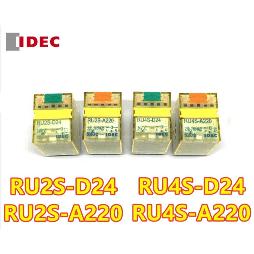 IDEC รีเลย์ระดับกลาง RU2S-D24 A220 A110 A24 RU4S-A220 D24 D110 RU4S-A220 D24 A110